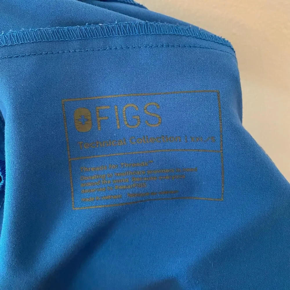 FIGS Royal Blue Tansen Jogger Scrub Pants Uniform Nurse Doctor Men's XXL Short